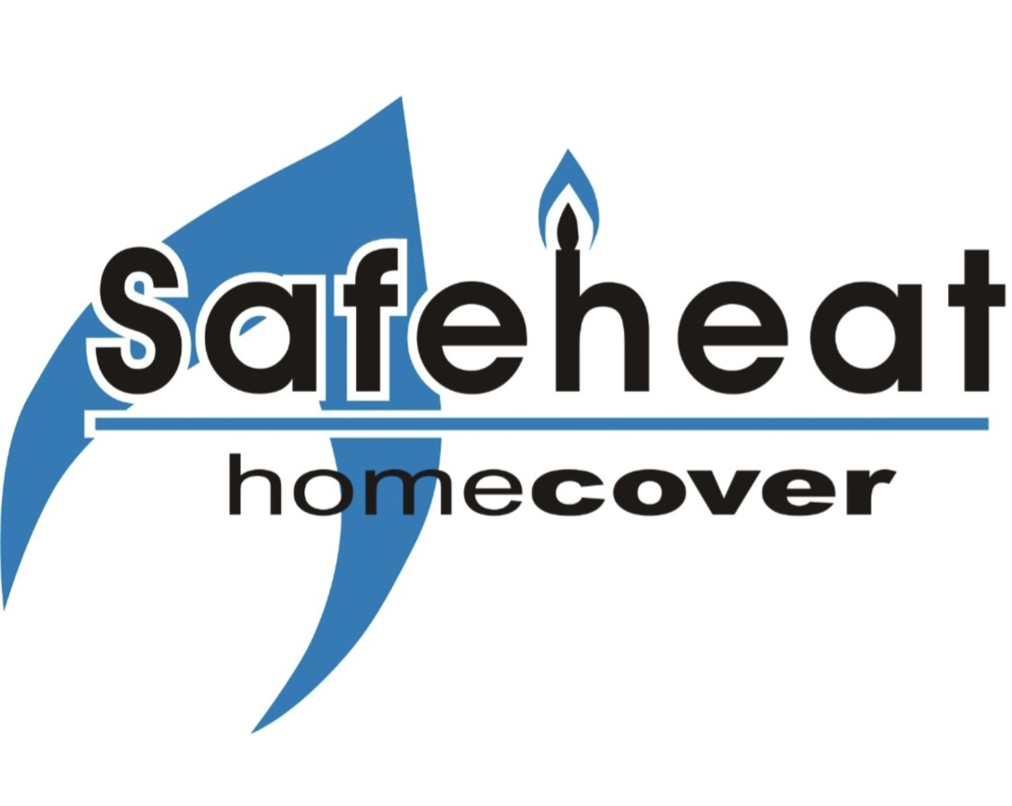 Safeheat logo with blue flame and text 'homecover', representing gas boiler service and repair in Torquay.